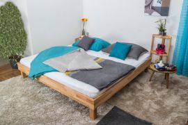 Futonbed / massief houten bed Wooden Nature 04 beukenkernhout geolied - ligvlak 200 x 200 cm (b x l) 