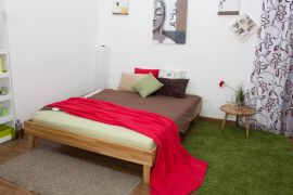 Futonbed / massief houten bed Wooden Nature 04 eikenhout geolied - ligvlak 160 x 200 cm (B x L)