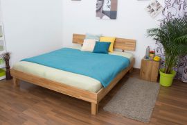 Futonbed / massief houten bed Wooden Nature 01 eikenhout geolied - ligvlak 180 x 200 cm (B x L)