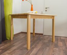 Tafel massief grenen massief hout naturel 002 (vierkant) - Afmetingen 100 x 100 cm (B x D)