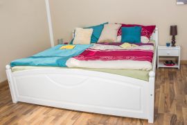 tienerbed / jeugdbed massief wit grenen 81, incl. lattenbodem - afmetingen 180 x 200 cm