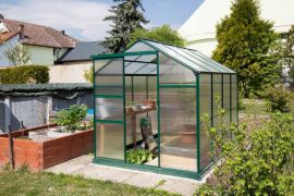 Kas Safran 04,, afmetingen: 305 x 184 x 203 cm (L x B x H), kleur: groen