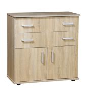ladenkast / dressoir Tandil 05, kleur: Sonoma eiken - 94 x 94 x 45 cm (h x b x d)