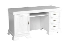 Bureau Sentis 06, kleur: wit grenen - 75 x 149 x 61 cm (H x B x D)