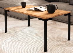 Salontafel Kumeu 07 geolied massief kernbeuken - Afmetingen: 80 x 80 x 48 cm (B x D x H)