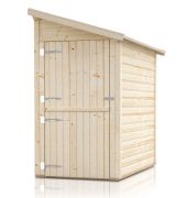 Anbauschrank "Ordnung" - Ausführung: Ordnung 3, Außenmaß mit Dach: 280 x 124 cm, Außenmaß ohne Dach: 250 x 120 cm, Innenmaß: 242 x 116 cm