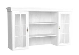 Vitrinecombi voor Sentis-ladekast, kleur: wit grenen - 97 x 168 x 40 cm (H x B x D)