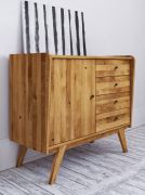 ladekast Otago 10 geolied massief wild eiken - Afmetingen: 90 x 100 x 50 cm (H x B x D)