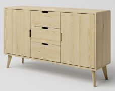 Ladekast /dressoir massief grenen natuur Aurornis 45 - Afmetingen: 84 x 142 x 40 cm (H x B x D)