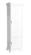 Draaideurkast / kledingkast Sentis 18, kleur: wit grenen - 193 x 58 x 40 cm (H x B x D)