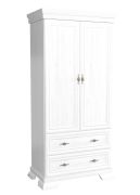 Draaideurkast / kledingkast Sentis 15, kleur: wit grenen - 193 x 88 x 49 cm (H x B x D)