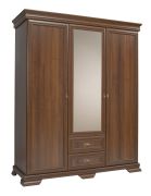 Draaideurkast / kledingkast Sentis 24, kleur: donkerbruin - 193 x 158 x 62 cm (H x B x D)