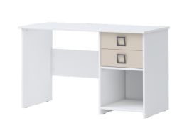 Bureau 28, kleur: wit / crème - Afmetingen: 74 x 125 x 60 cm (H x B x D)
