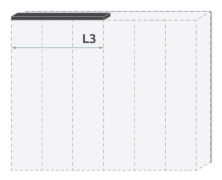 boven lijst voor draaideurkast / kledingkast Faleasiu en uitbreidings- aanbouwmodules, kleur: wit - breedte: 137 cm