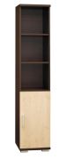 openkast Trelew 23, kleur: wengé / esdoorn - 193 x 40 x 41 cm (h x b x d)