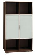 Open kast Trelew 31, kleur: wengé - 156 x 80 x 41 cm (H x B x D)