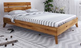 Timaru 02 eenpersoonsbed / logeerbed geolied massief wild eiken - ligvlak: 90 x 200 cm (b x l)