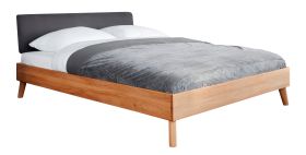 Tweepersoonsbed Timaru 03 massief beukenkernhout geolied - ligvlak: 160 x 200 cm (b x l)