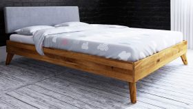 Timaru 03 eenpersoonsbed / logeerbed geolied massief wild eiken - ligvlak: 90 x 200 cm (b x l)