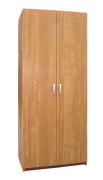 draaideurkast / kledingkast Sepatan 14 , kleur: elzenhout - afmetingen: 195 x 80 x 57 cm (H x B x D)