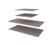 Schap voor kledingkast | Set van 6 | Kleur: kasjmier | voor kasten met een breedte van 250 cm