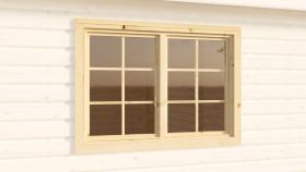 Dubbel raam voor tuinhuisjes van 44 mm, afmetingen: 945 x 1360 mm