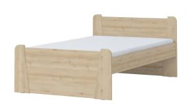 Eenpersoonsbed / logeerbed 04, kleur: beuken - 120 x 200 cm (B x L)