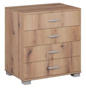Dressoir / sideboard kast Camprodon 13, kleur: eiken Artisan - afmetingen: 80 x 75 x 52 cm (H x B x D)