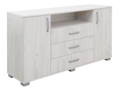 ladekast Camprodon 16, kleur: eiken wit - 80 x 150 x 40 cm (h x b x d)