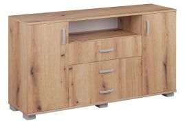 Dressoir / sideboard kast Camprodon 16, kleur: Artisan eik - afmetingen: 80 x 150 x 40 cm (H x B x D)