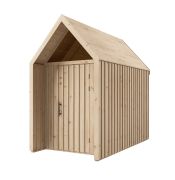 Tuinhuis | 1 raam over de volledige hoogte | Buitenmaten: 162,4 x 285,7 cm | Natuur | Grondoppervlakte: 4,50 m² | Scandinavische stijl | Malmö 32 | Zadeldak | Vurenhout
