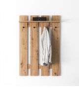 Kapstok / garderobe Bering 02 / Maten: 80 x 22 x 119 cm / voor in de hal / Kleur: Artisan eiken / ABS-randen / gelamineerd / modern design / 1 schap