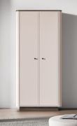 Kast / kleur: kasjmier / donker moleneik / Soft-Close functie / 1 kledingstang / 2 vakken / afmetingen: 92 x 53 x 200 cm / handgrepen: Metaal