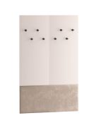 Kapstok / garderobe / Kleur: kasjmier / bruin / 8 haken / Maten: 90 x 34 x 55 cm / incl. fluwelen bekleding / Haken: zwart / ABS-randbescherming / voor de voorruimte