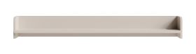 Wandplank / functionele design / kleur: beige met houtstructuur / één schap / maten: 133,5 x 22 x 17 cm / hangrek / hangplank / voor de woonkamer