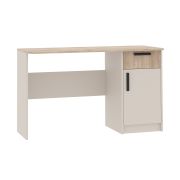 Bureau / Fafe 19 / kasjmier / eiken Cremona / 1 deur / 1 lade / 2 vakken / soft close systeem / 75,5 x 125 x 52,5 cm / hoekig / bureau