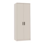 Kledingkast / Fafe 21 / kasjmier / Cremona eik / 2 deuren / 195 x 75 x 54 cm / 1 kledingstang / 2 vakken / soft close / veel opbergruimte