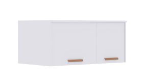 Opzetkast voor Fafe 01 / kleur: wit / Soft-Close functie / 2 deuren / afmetingen: 88 x 54 x 40 cm / 1 vak / compact ontwerp