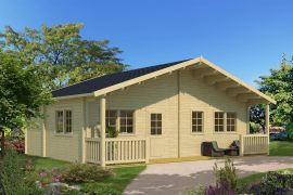 Vakantiehuis Lasörling incl. vloer - 70 mm blokhut profielplanken, grondoppervlakte: 59.1 m², zadeldak