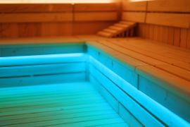 Sauna licht / LED gekleurd licht / Slang 200 cm / Onderbank licht / Vloeiende overgang van kleuren