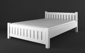 tienerbed / jeugdbed massief grenenhout wit Lagopus 34 - Afmetingen: 160 x 200 cm (B x L)