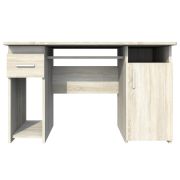 Bureau Pamulang 11, kleur: Sonoma eiken - Afmetingen: 76 x 124 x 60 cm (H x B x D)