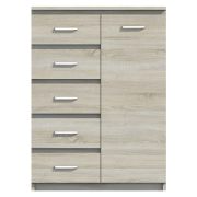 Dressoir / ladekast Pamulang 05, kleur: Sonoma eiken - afmetingen: 112 x 82 x 40 cm (H x B x D)