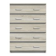 ladekast / dressoir Pamulang 06, kleur: Sonoma eiken - Afmetingen: 112 x 82 x 40 cm (H x B x D)