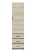 Kolomkast Pamulang 15, kleur: Sonoma eiken - Afmetingen: 200 x 52 x 40 cm (H x B x D)