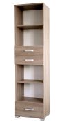 open kast Kikori 17, kleur: Sonoma eiken - afmetingen: 190 x 50 x 40 cm (H x B x D)