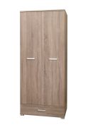 Draaideurkast / kledingkast Kikori 14, kleur: Sonoma eiken - afmetingen: 190 x 80 x 56 cm (H x B x D)