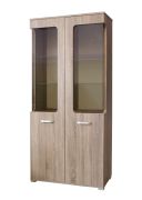 vitrinekast Kikori 19, kleur: Sonoma eiken - afmetingen: 190 x 80 x 40 cm (H x B x D)