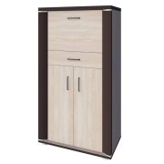 kast Aitape 05, kleur: donker Sonoma eiken / licht Sonoma eiken - afmetingen: 145 x 80 x 40 cm (H x B x D)