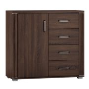 Ladekast /dressoir Aitape 16, kleur: donker Sonoma eiken - afmetingen: 92 x 100 x 40 cm (H x B x D)
